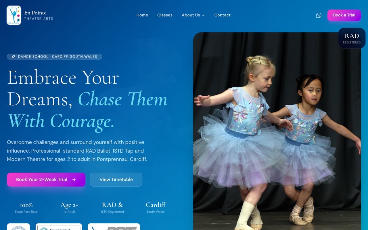 En Pointe Theatre Arts website